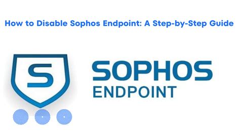 Right click on the. . How to disable sophos endpoint without admin